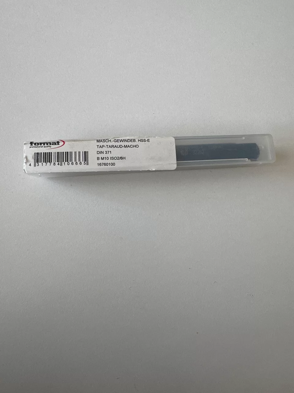 M10 HSS-E DIN371 DÜZ MAKİNA KILAVUZU FORMAT ürün fotoğrafı